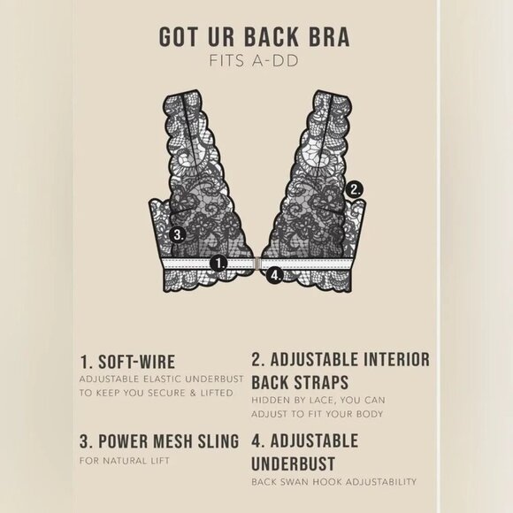 NWT $92 HAH 2-PC SET Got Ur Back Bra Bralette & Gettin Cheeky Panty Siren Red XS - Picture 10 of 11